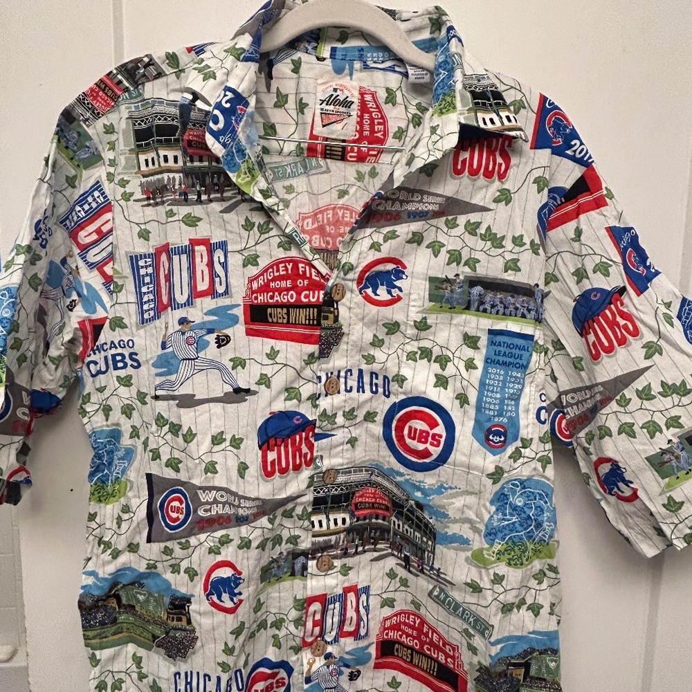cubs button down shirt
